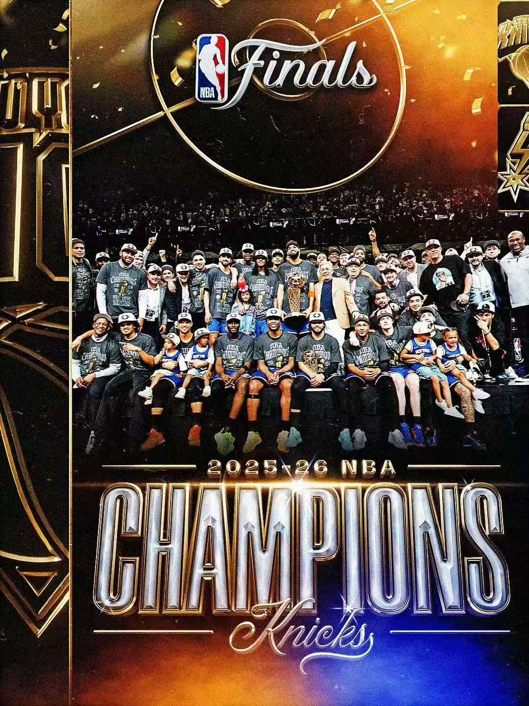 Et hav af orange opslugte San Antonio, da Knicks generobrede tronen for New York.
